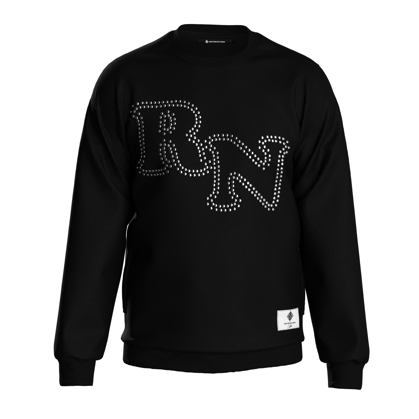 RN Studded Gunmetal Sweatshirt Black