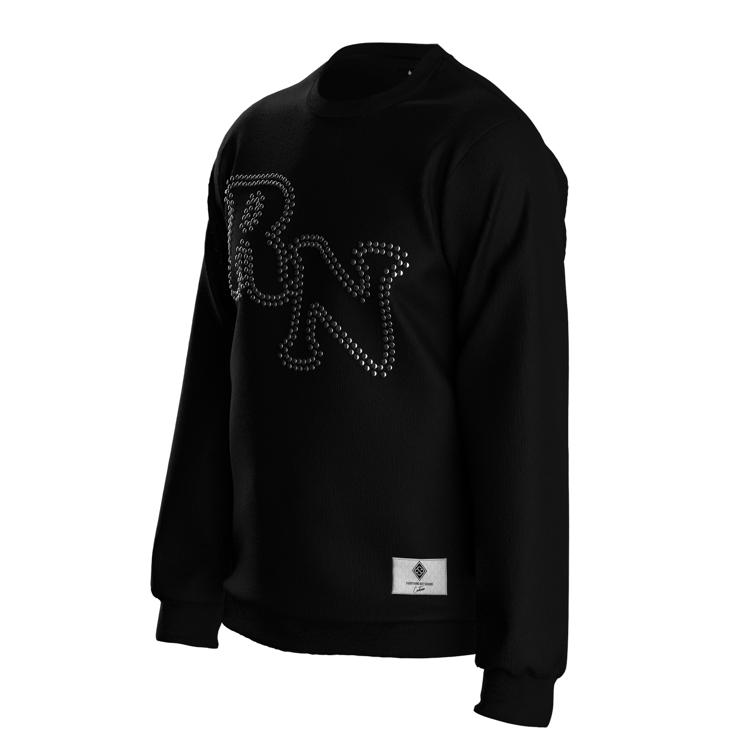 RN Studded Gunmetal Sweatshirt Black