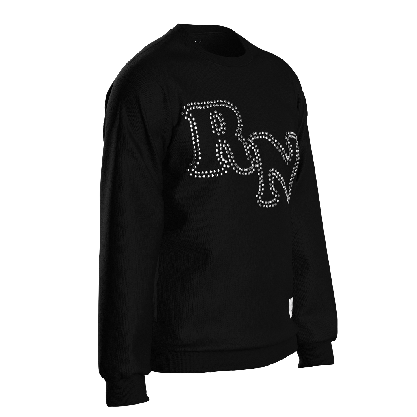RN Studded Gunmetal Sweatshirt Black