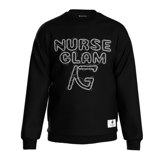 Nurse Glam Sweatshirt Black/White