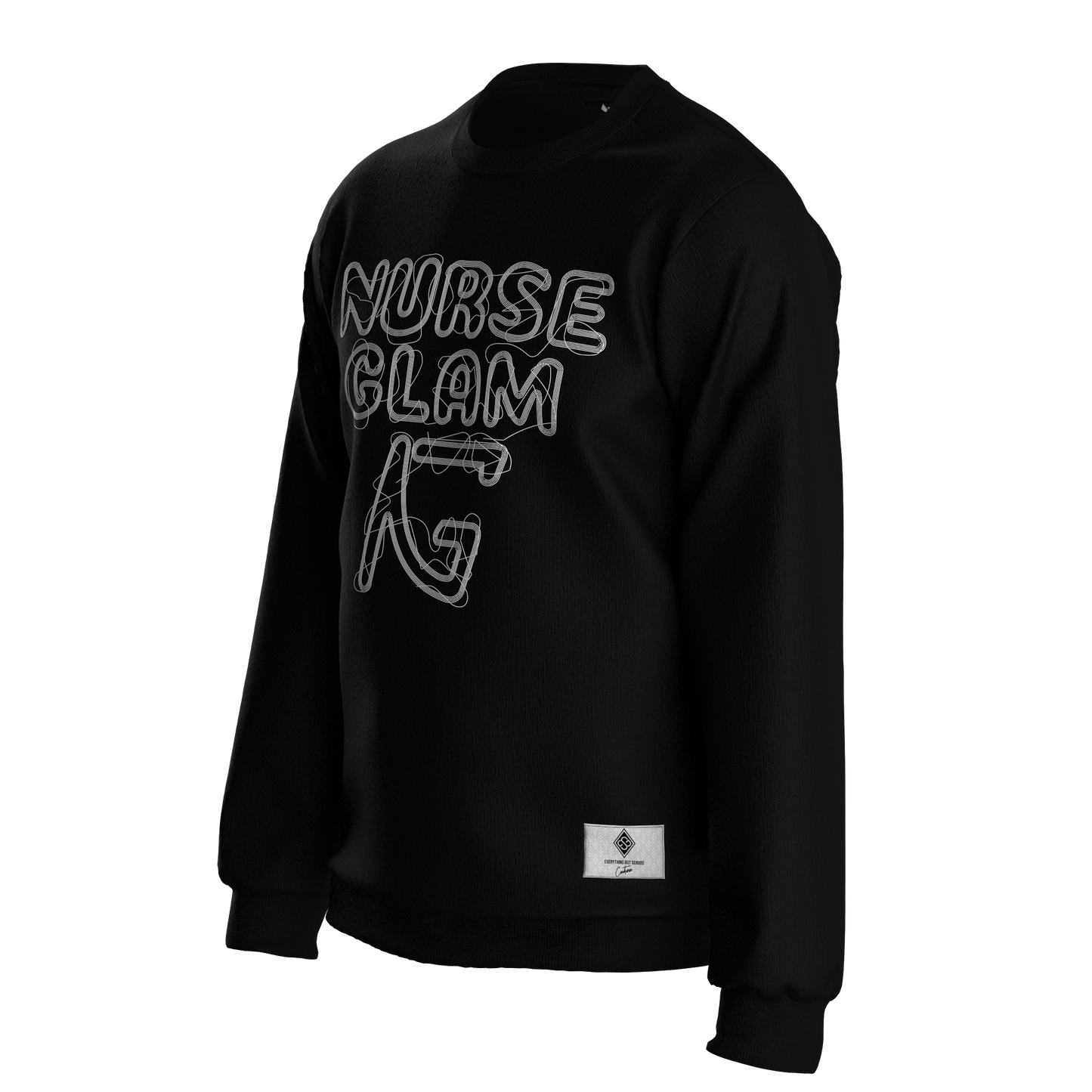 Nurse Glam Sweatshirt Black/White