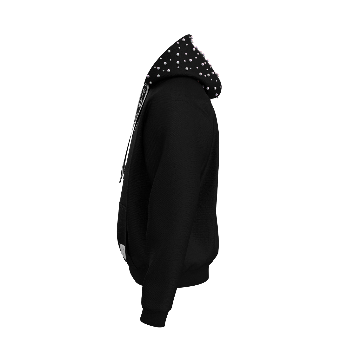 Nurse Glam Pearl Embellished Hoodie