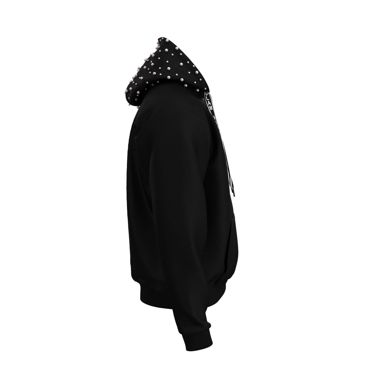 Nurse Glam Pearl Embellished Hoodie