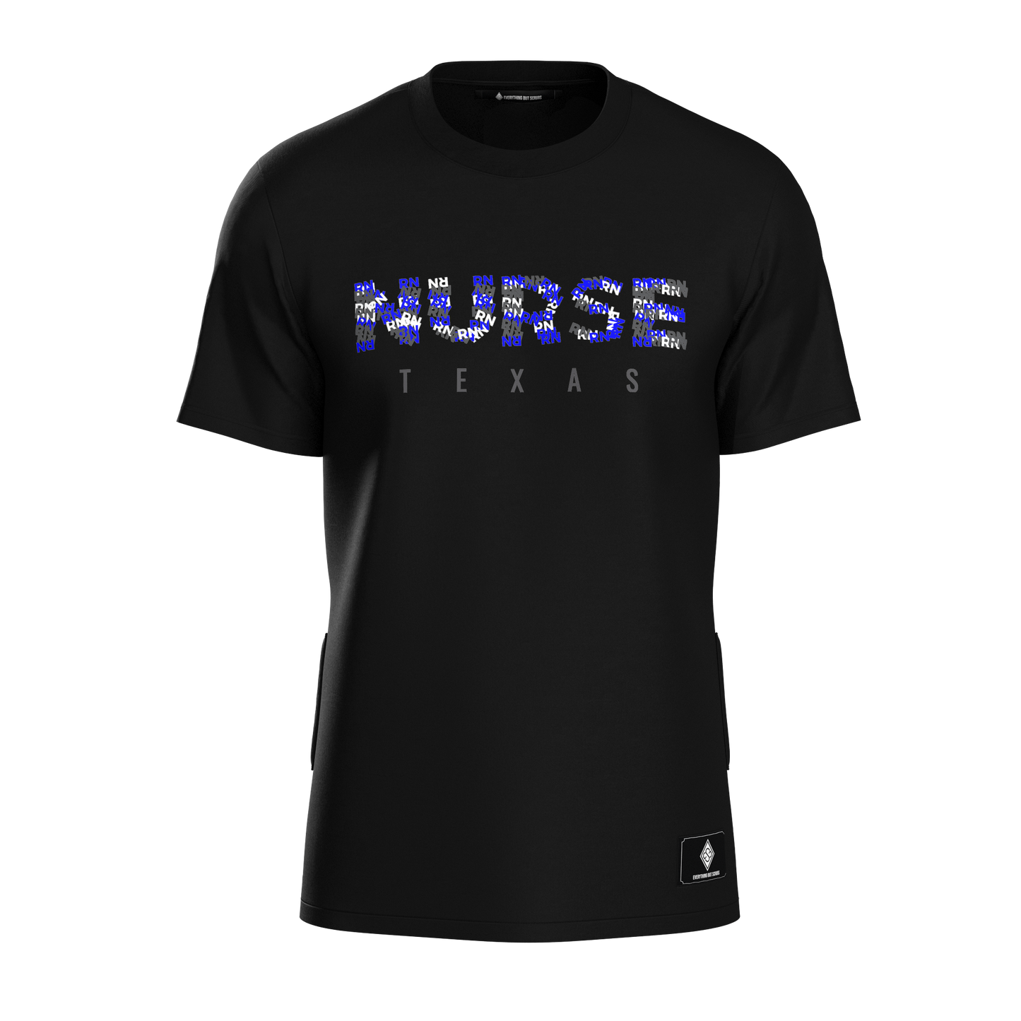 Texas RN T-Shirt Black/Blue