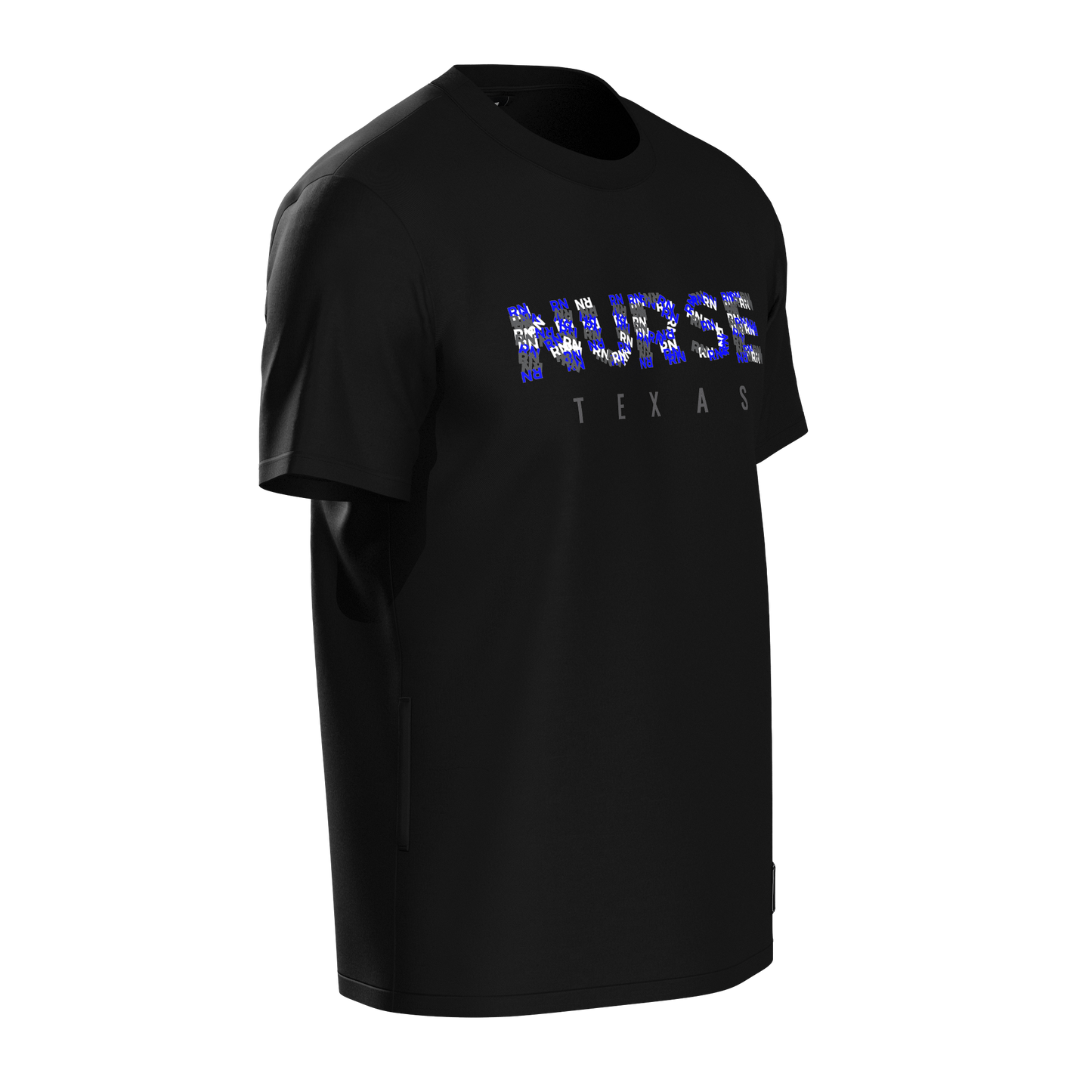 Texas RN T-Shirt Black/Blue