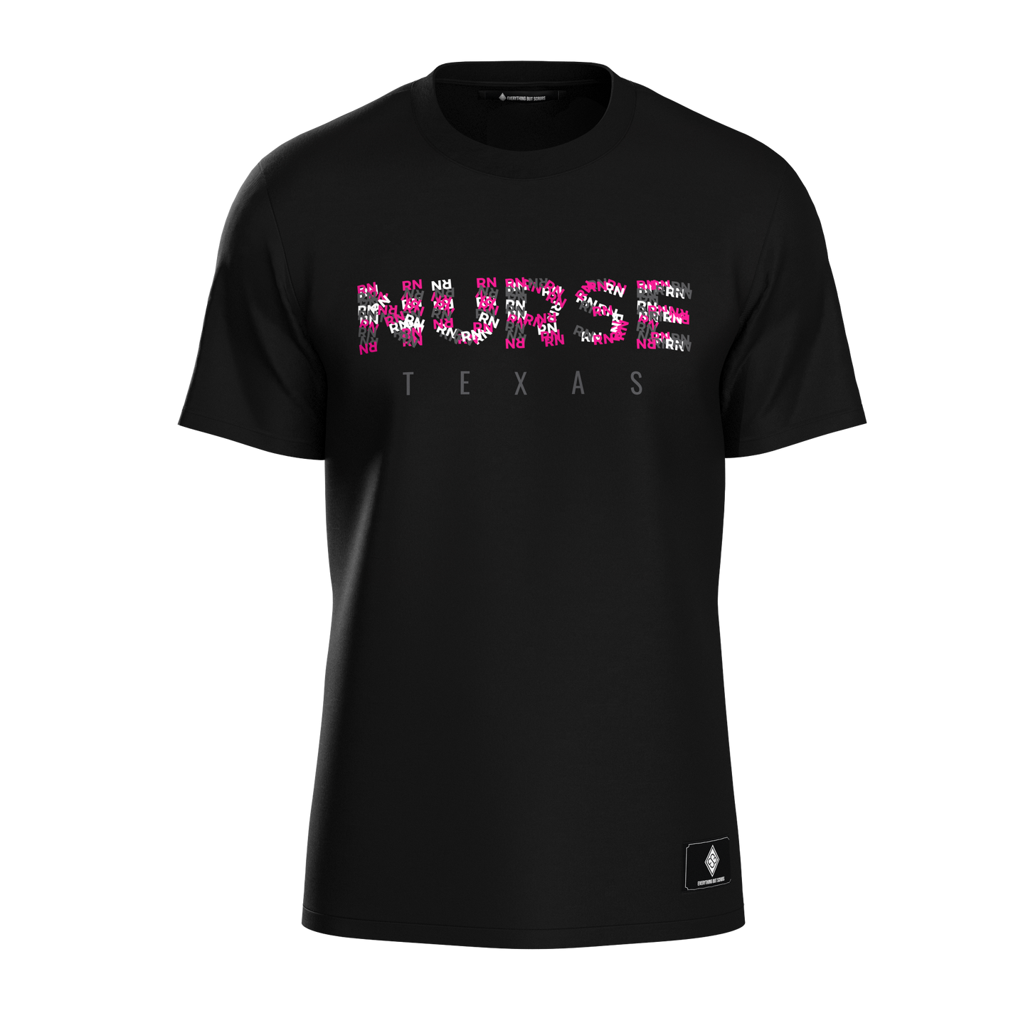 Texas RN T-Shirt Black/Pink