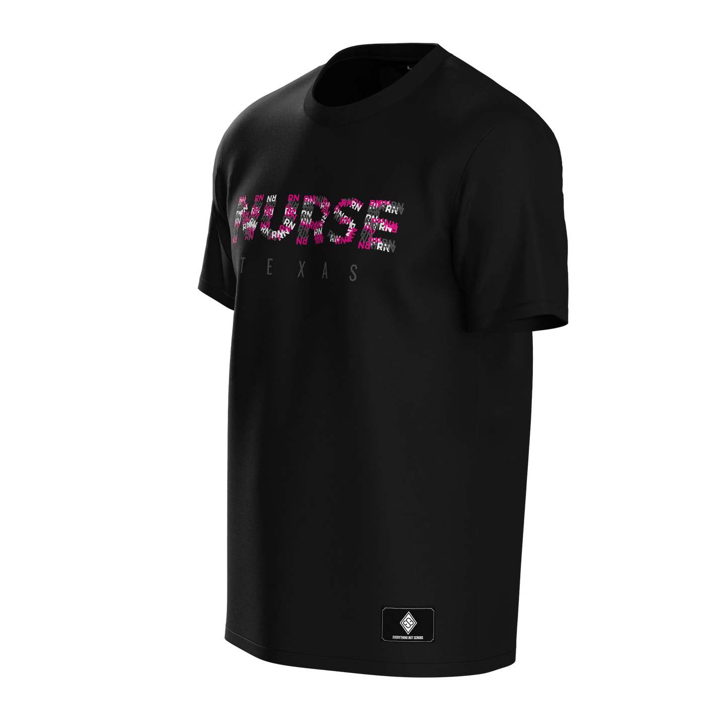 Texas RN T-Shirt Black/Pink