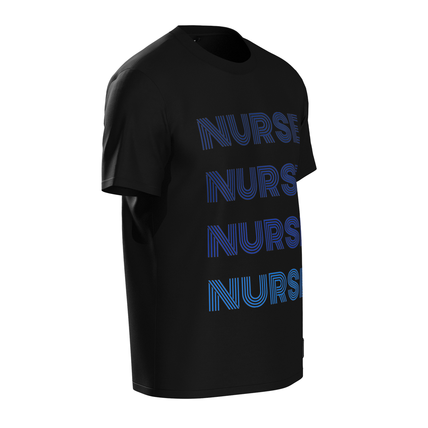 Nurse Nurse Nurse Nurse T-Shirt Black/Blue