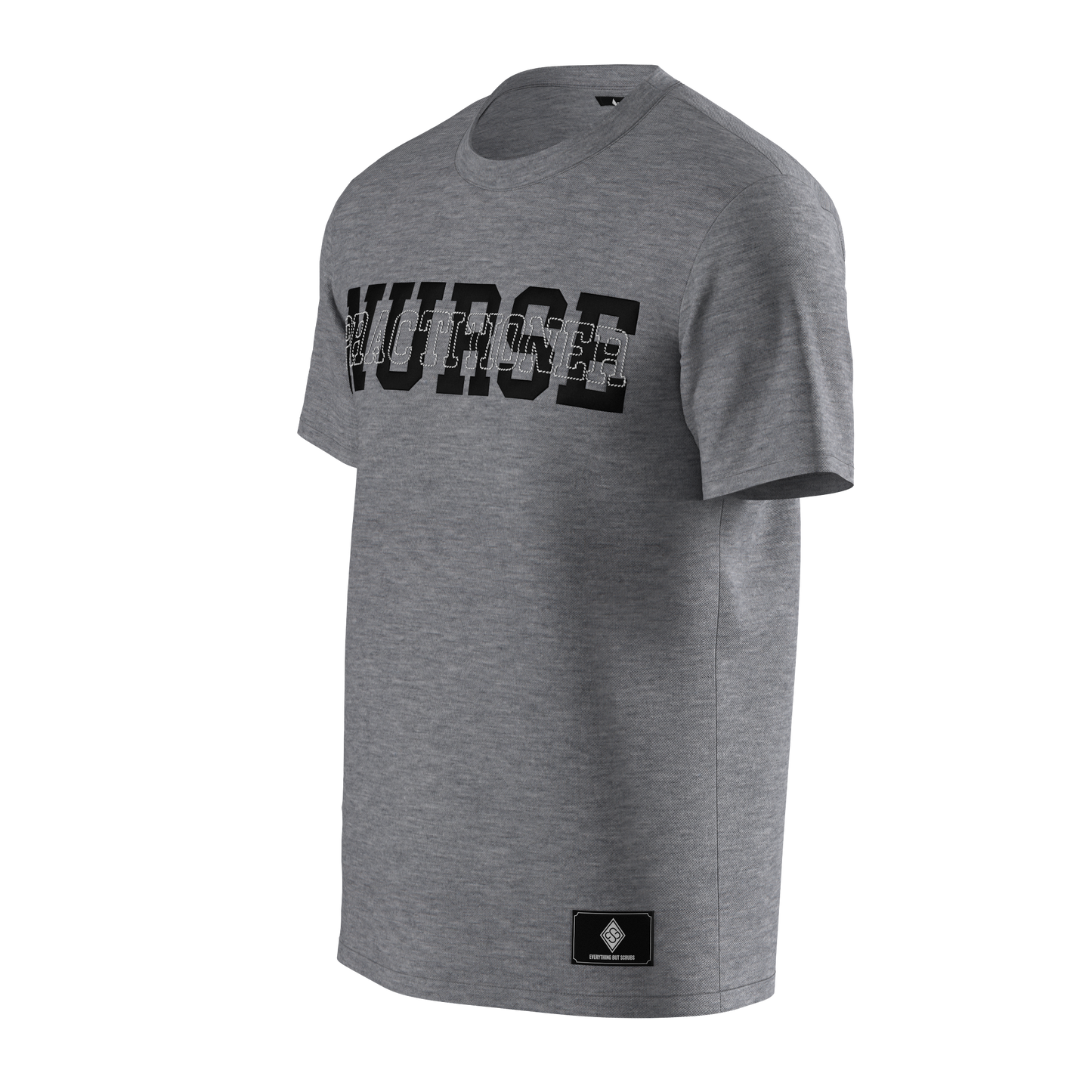 Athletic Grey and Black Nurse Practitioner T-Shirt