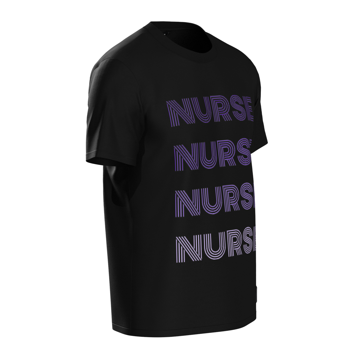 Nurse Nurse Nurse Nurse T-Shirt Black/Purple